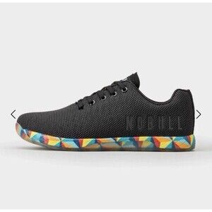 NOBULL Black Prism Rainbow Tennis Workout Gym Weightlifting Shoes Size 9 EUC